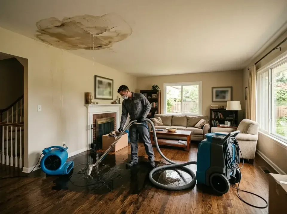 attic-pipe-burst-ceiling-drip-008 — frequently asked questions, Water Damage Restoration & Carpet Care in D'Iberville, MS